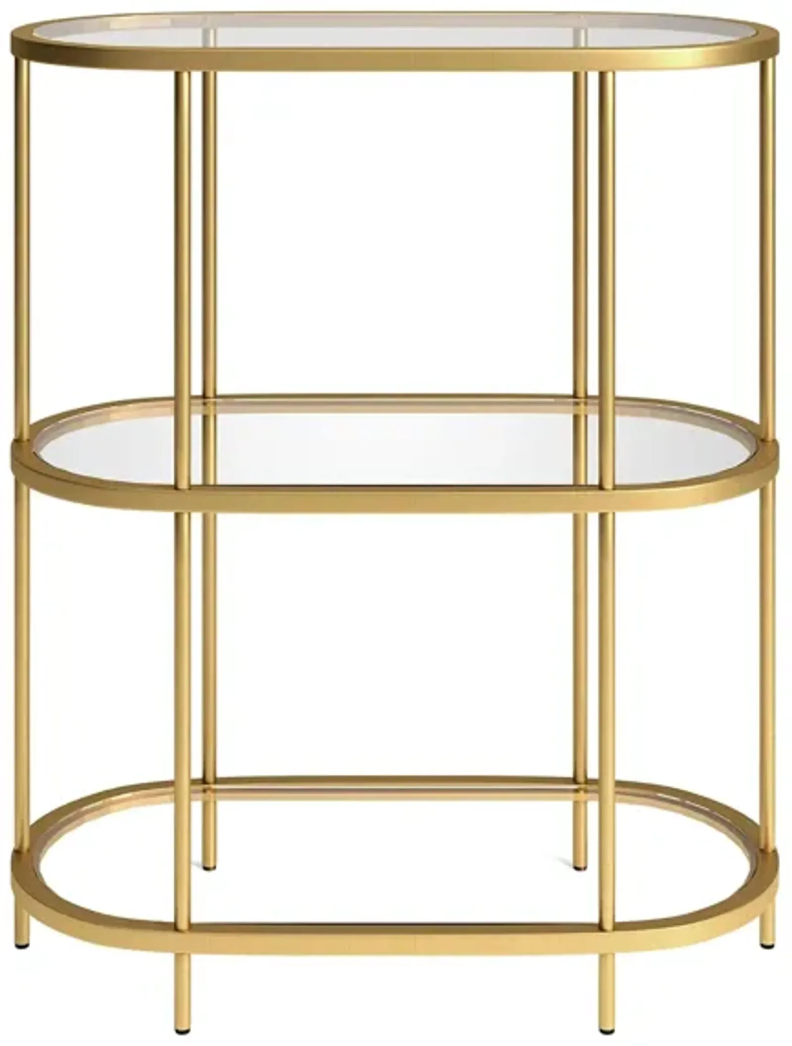 Cassie Bookcase in Brass by Hudson & Canal