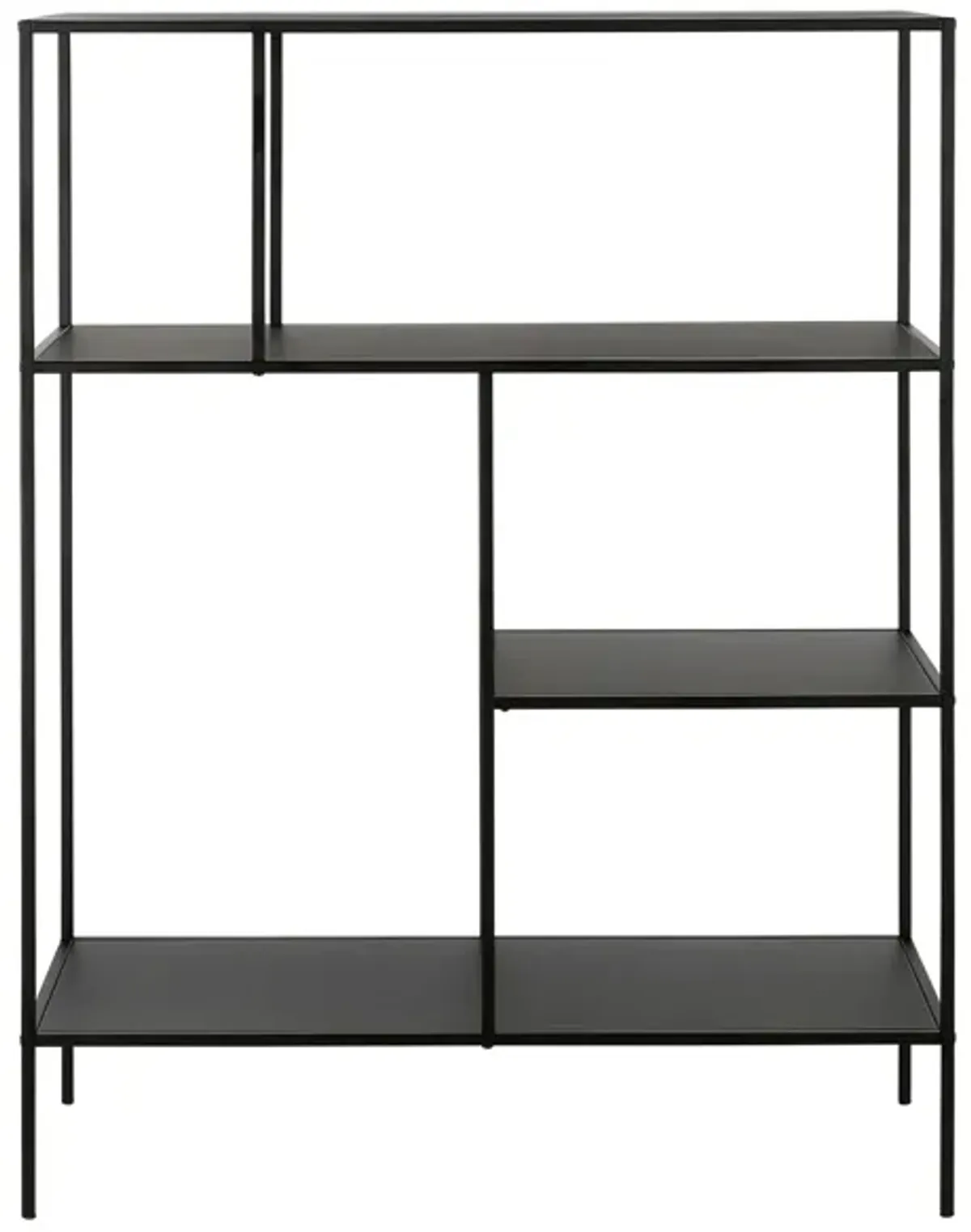 Zinnia 48" Tall Bookcase in Blackened Bronze by Hudson & Canal