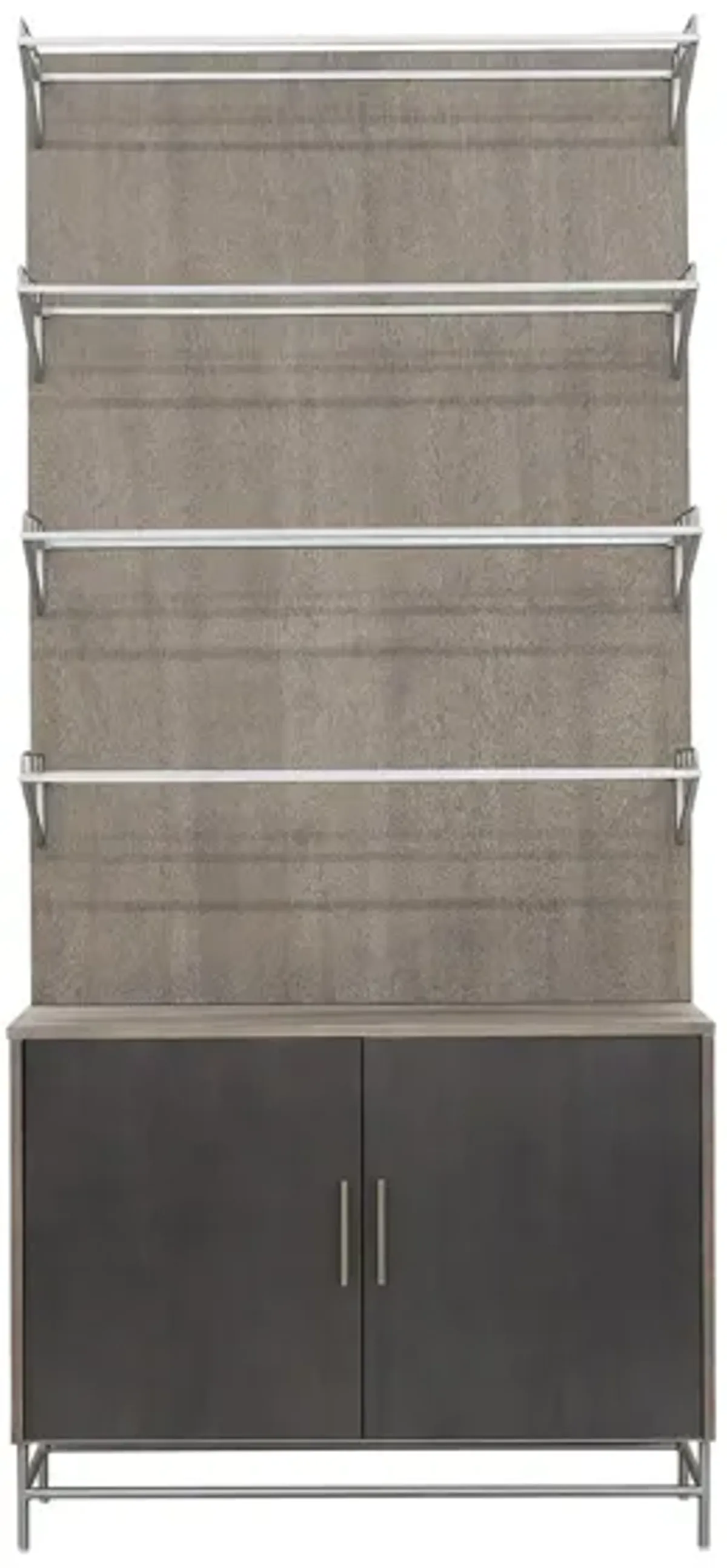 Industrial 4 Shelf Bookcase in Gray by Bellanest.