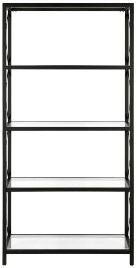 Celine Bookcase in Blackened Bronze by Hudson & Canal