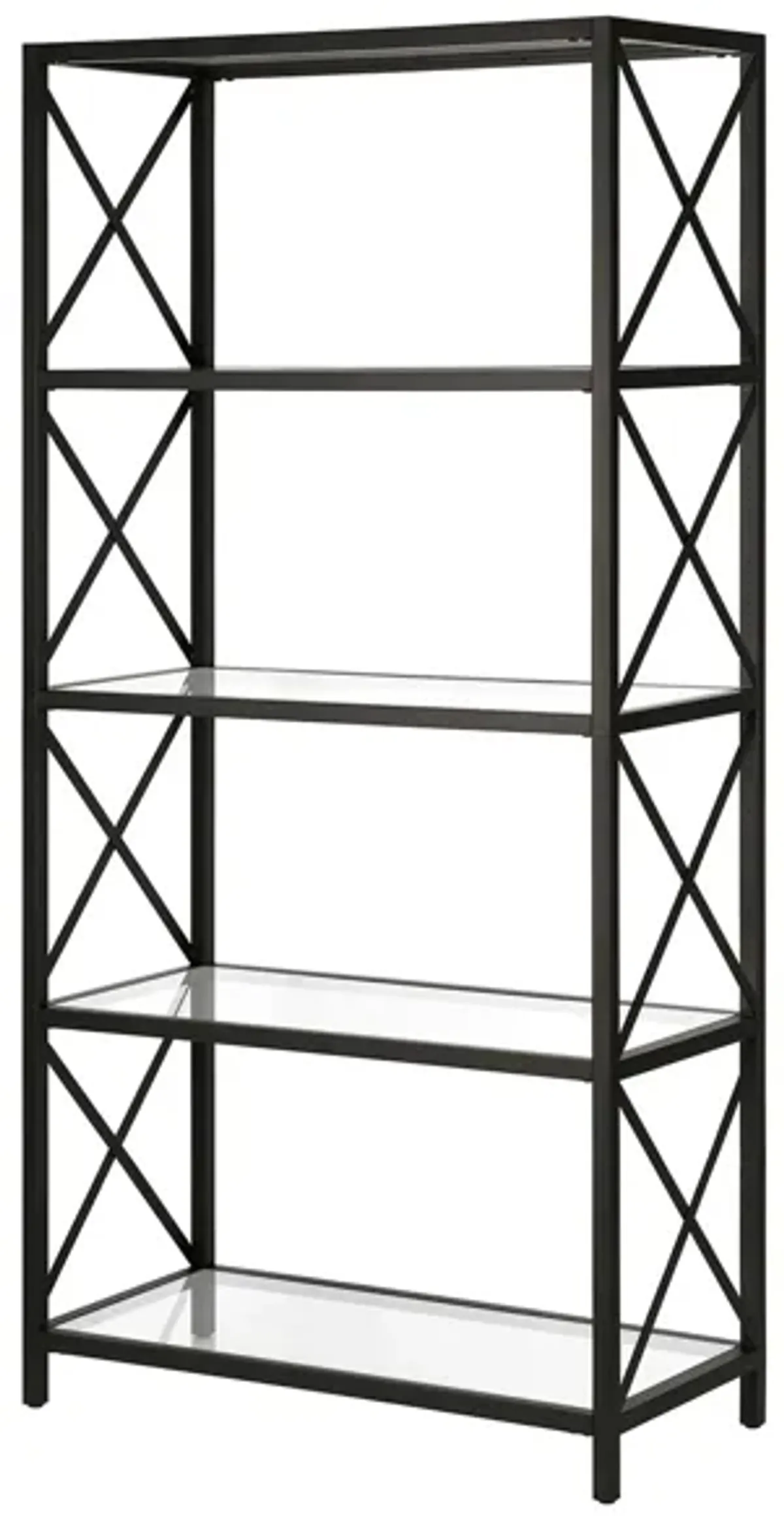 Celine Bookcase in Blackened Bronze by Hudson & Canal