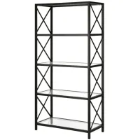 Celine Bookcase in Blackened Bronze by Hudson & Canal