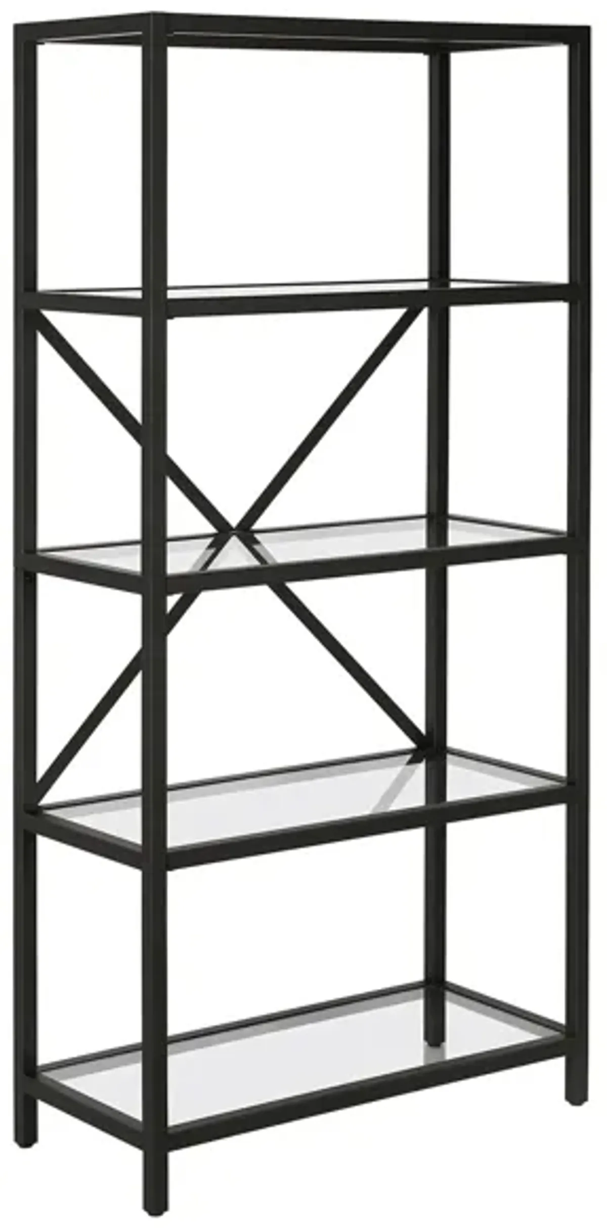 Etta Bookcase in Blackened Bronze by Hudson & Canal