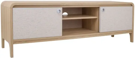 Delano TV Stand in Euro Oak by New Pacific Direct