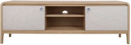 Delano TV Stand in Euro Oak by New Pacific Direct