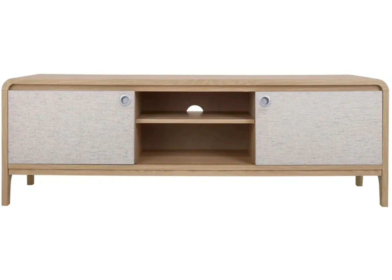 Delano TV Stand in Euro Oak by New Pacific Direct