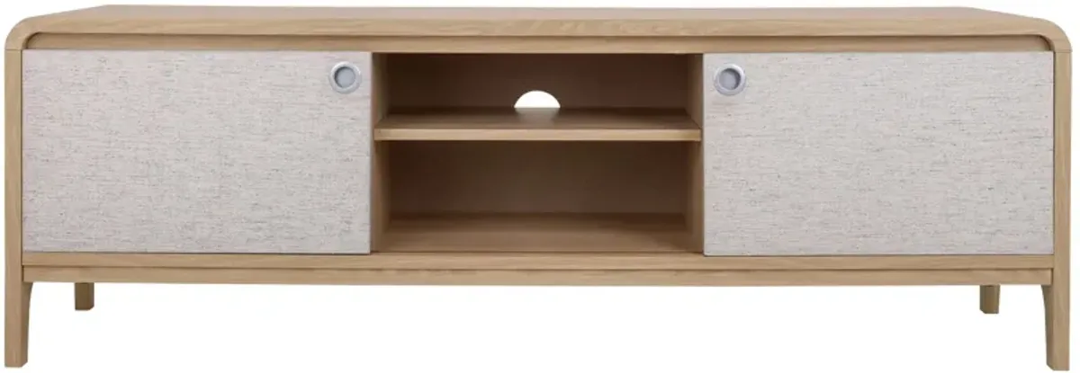 Delano TV Stand in Euro Oak by New Pacific Direct