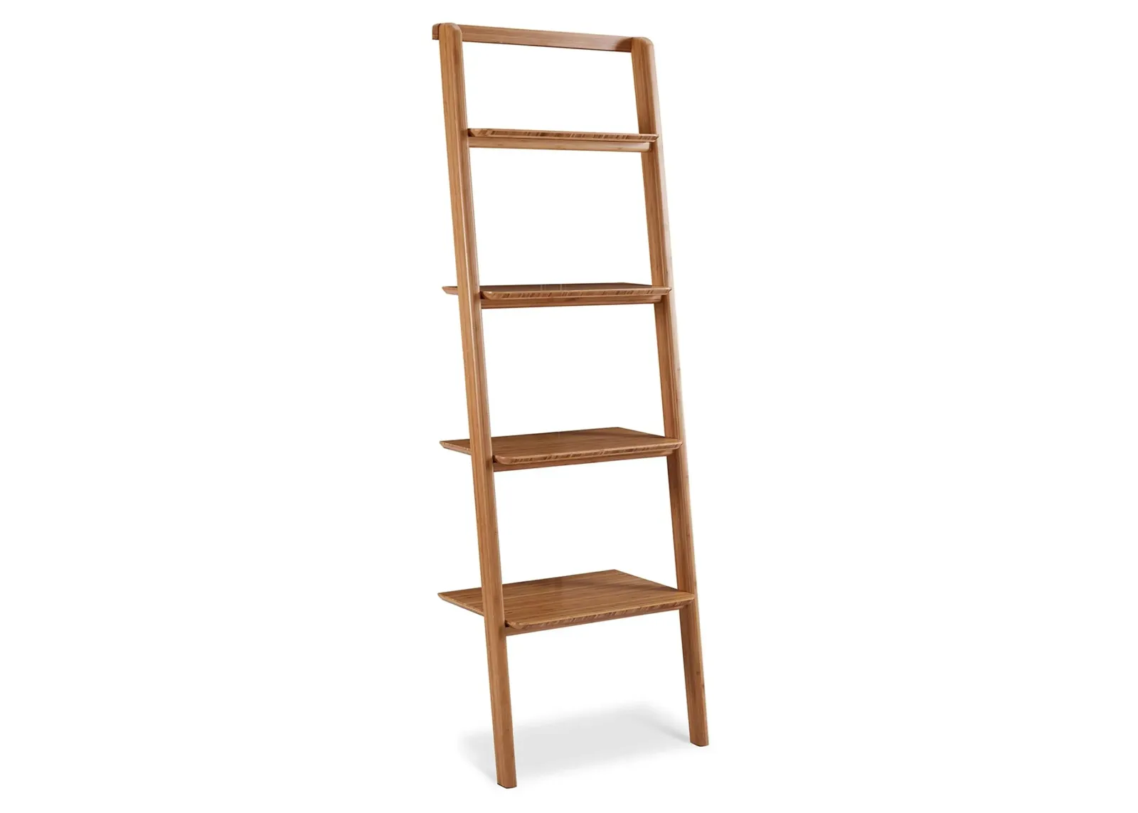 Currant Leaning Bookshelf in Caramelized by Greenington