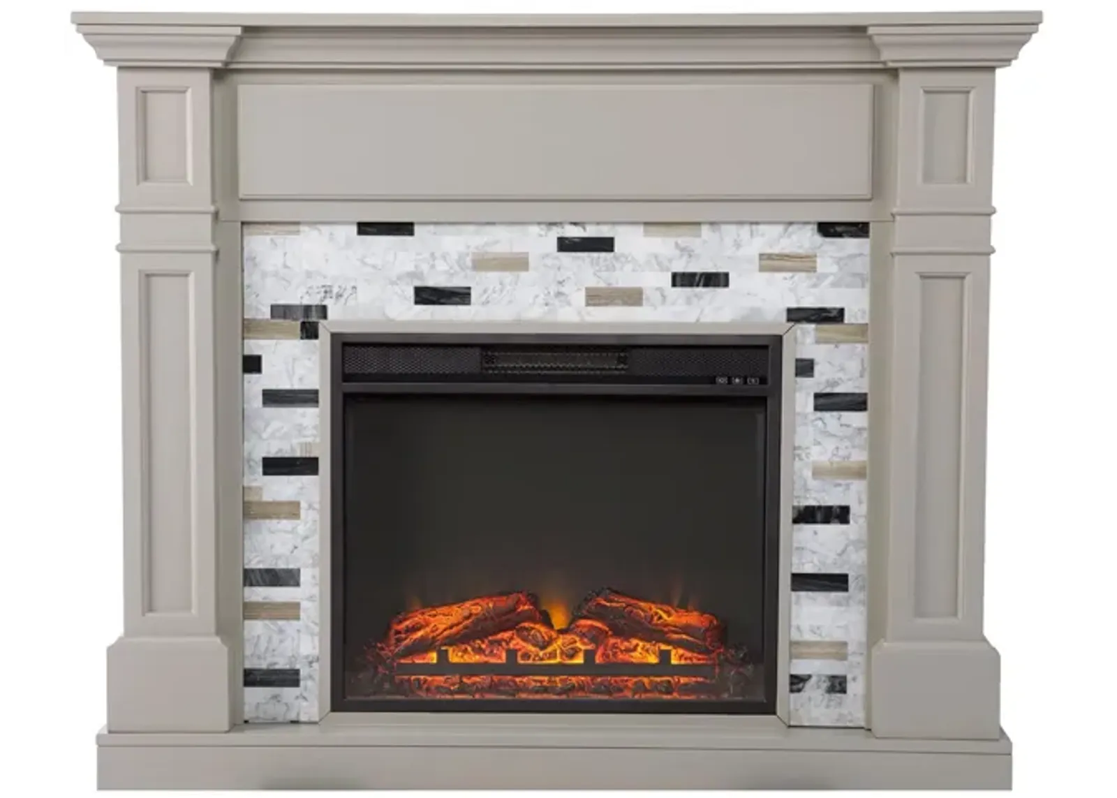 Chester Fireplace in Gray by SEI Furniture