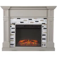 Chester Fireplace in Gray by SEI Furniture