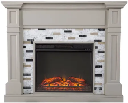 Chester Fireplace in Gray by SEI Furniture
