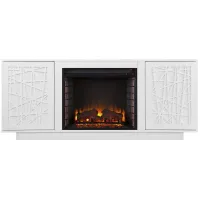 Fordbridge Fireplace Console in White by SEI Furniture