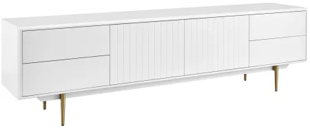 Norna 79" Media Stand in White by EuroStyle