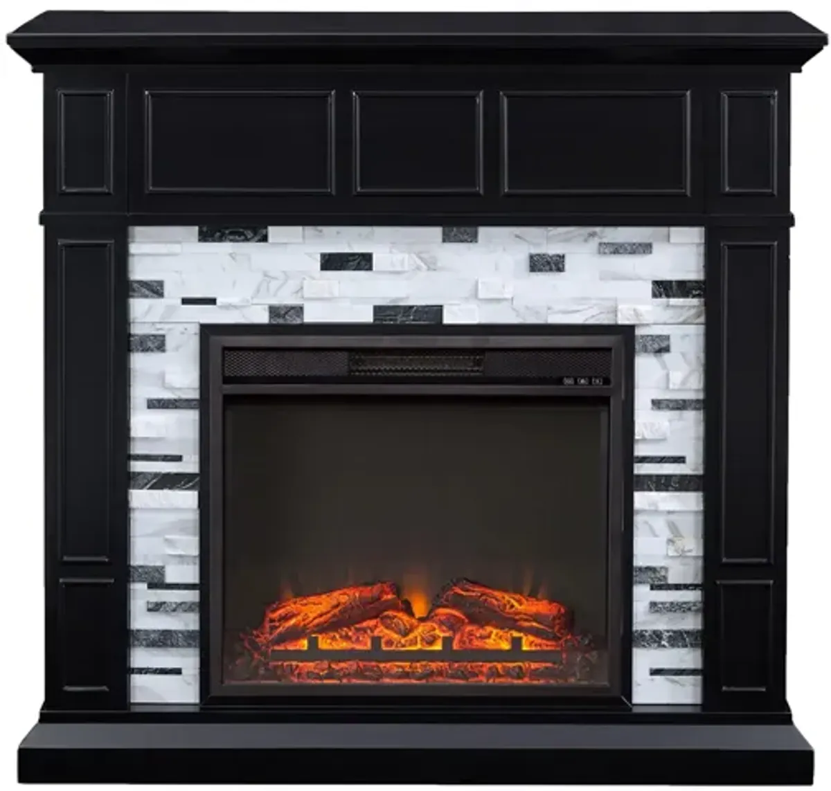 Hadlee Fireplace in Black by SEI Furniture