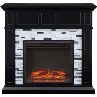 Hadlee Fireplace in Black by SEI Furniture