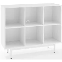 Liam 6 Cube Bookcase in White by Crosley Brands