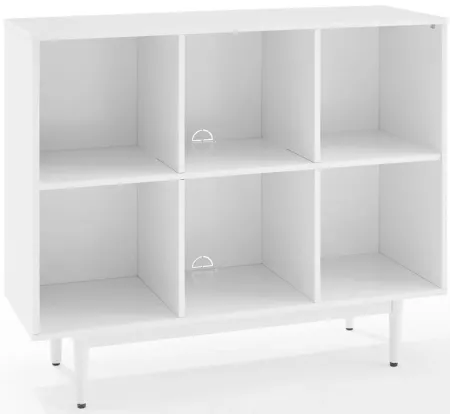 Liam 6 Cube Bookcase in White by Crosley Brands