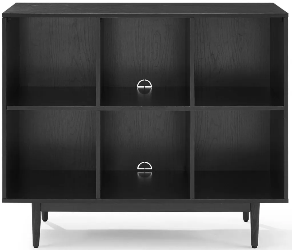 Liam 6 Cube Bookcase in Black by Crosley Brands