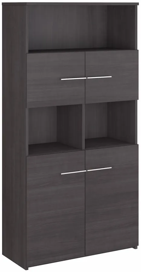 Office 500 5 Shelf Bookcase in Storm Gray by Bush Industries