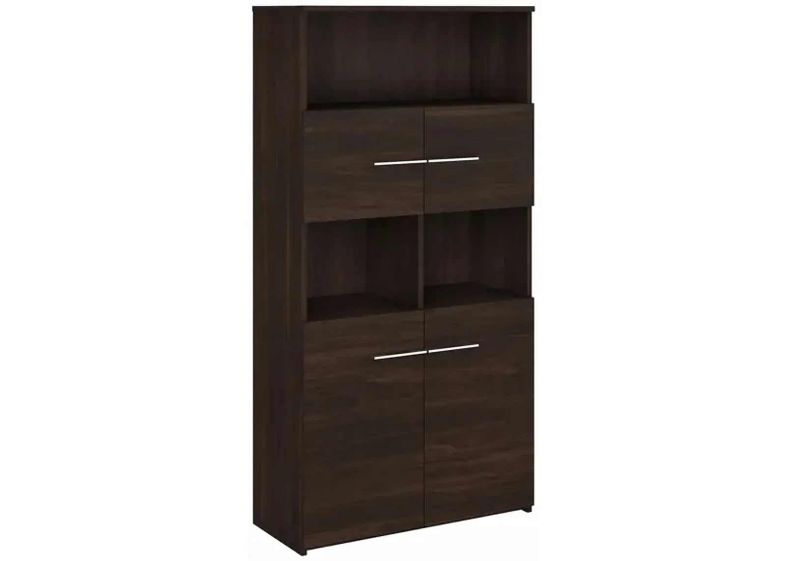 Office 500 5 Shelf Bookcase in Black Walnut by Bush Industries