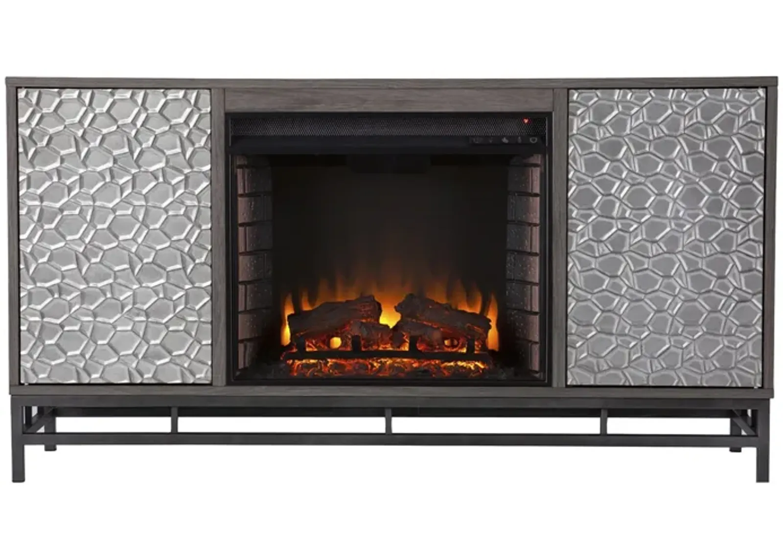 Luciana Fireplace Console in Gray by SEI Furniture