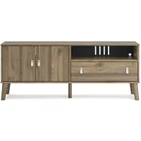 Aprilyn 59" TV Stand in Honey by Ashley Express