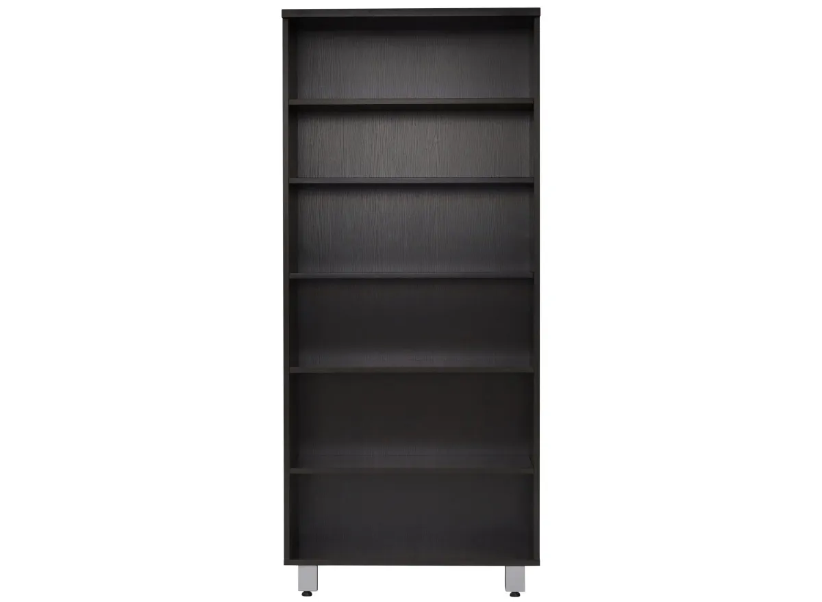 Kristoff 6-Shelf Bookcase in Espresso by Unique Furniture