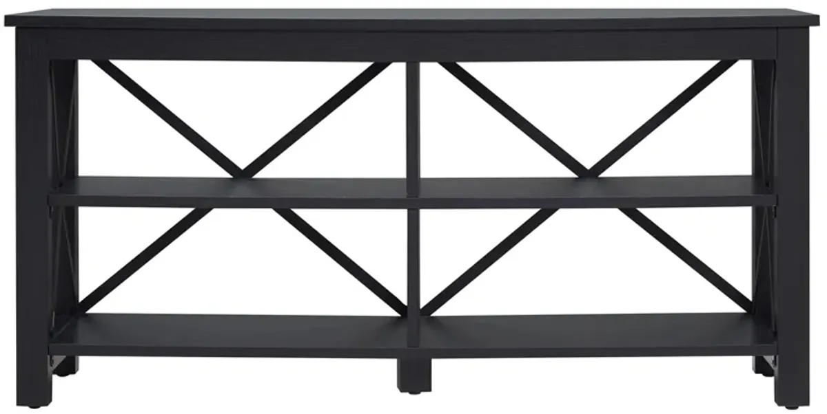 Paisley TV Stand in Black by Hudson & Canal