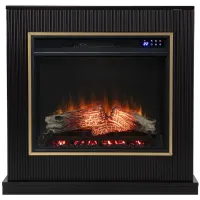 Edmonton Touch Screen Fireplace in Black by SEI Furniture