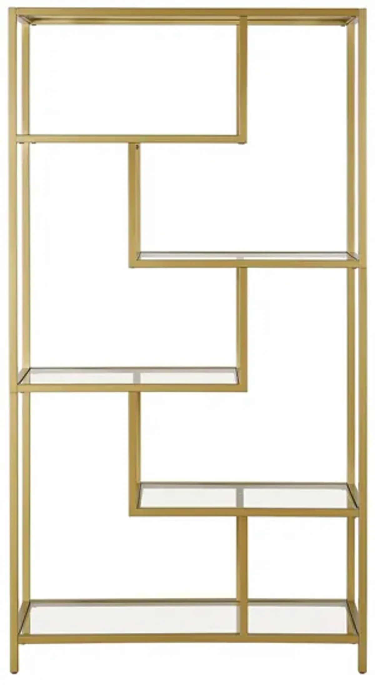 Carrie Lane Bookcase in Gold by Hudson & Canal