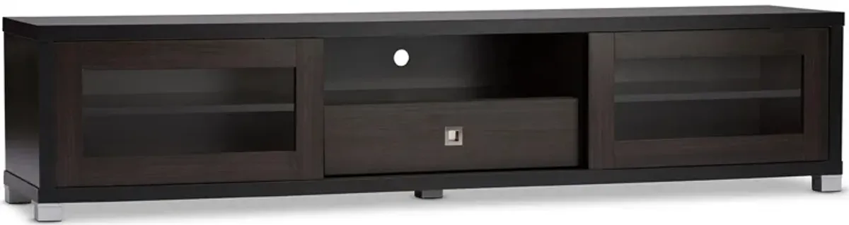 Beasley 70-Inch TV Cabinet with 2 Sliding Doors and Drawer
