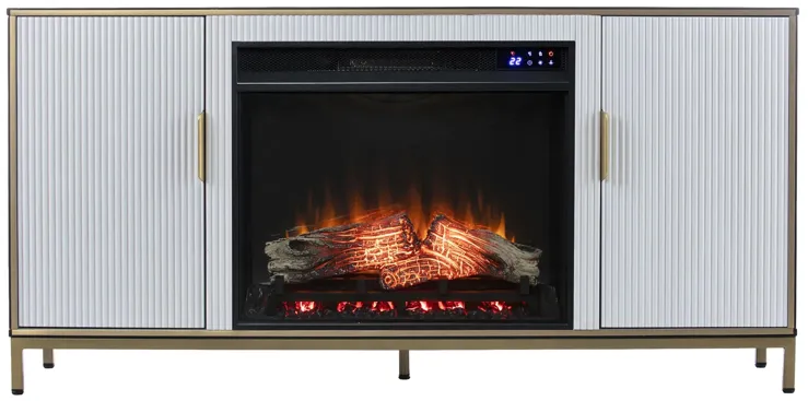 Newcastle Daltaire Elec Fireplace Media Console in Black by SEI Furniture