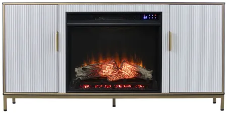 Newcastle Daltaire Elec Fireplace Media Console in Black by SEI Furniture