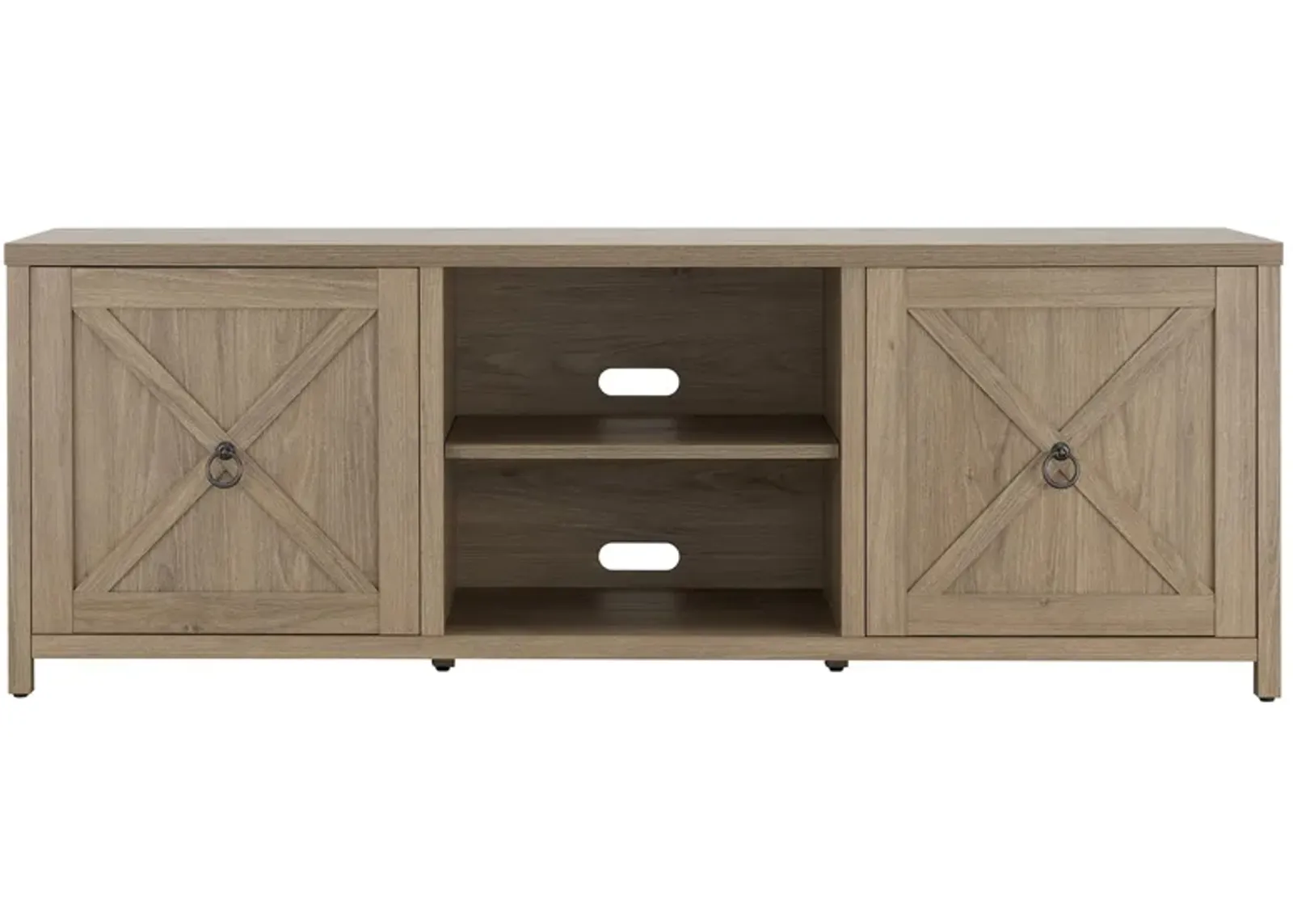 Taylor TV Stand in Antiqued Gray Oak by Hudson & Canal