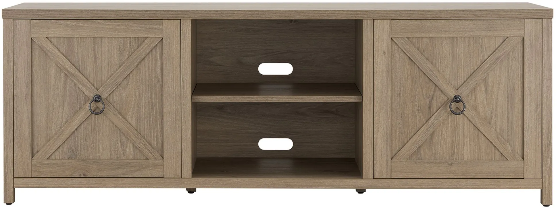 Taylor TV Stand in Antiqued Gray Oak by Hudson & Canal