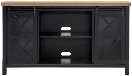 Smith TV Stand in Black Grain/Golden Brown by Hudson & Canal