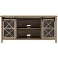 Smith TV Stand in Antiqued Gray Oak by Hudson & Canal