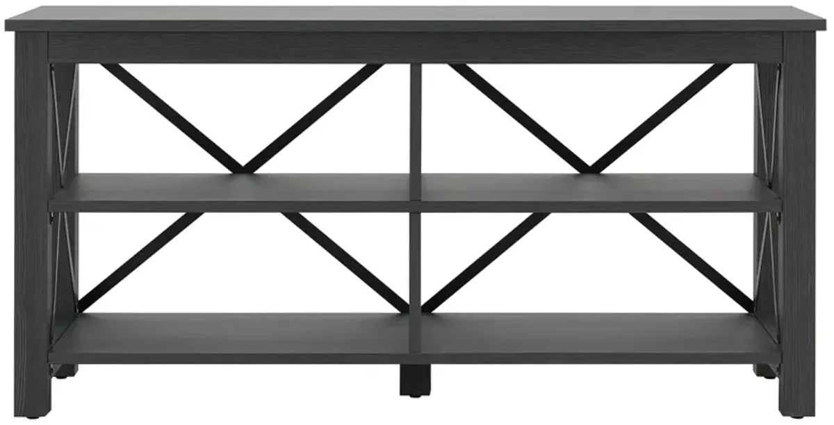 Paisley TV Stand in Charcoal Gray by Hudson & Canal