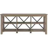 Paisley TV Stand in Antiqued Gray Oak by Hudson & Canal