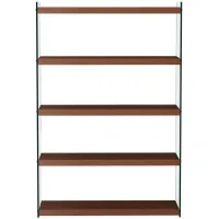 Mary Book Case in Walnut by Chintaly Imports