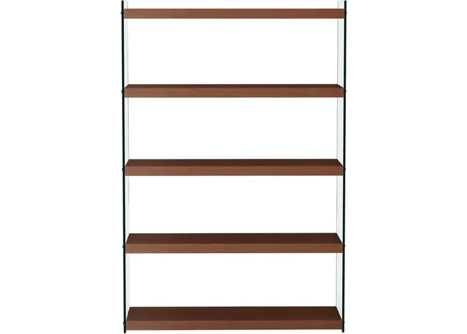 Mary Book Case in Walnut by Chintaly Imports