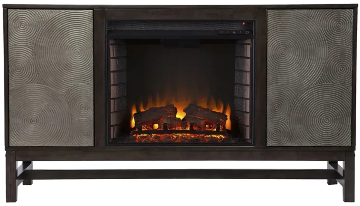 Lyon Fireplace Console in Brown by SEI Furniture