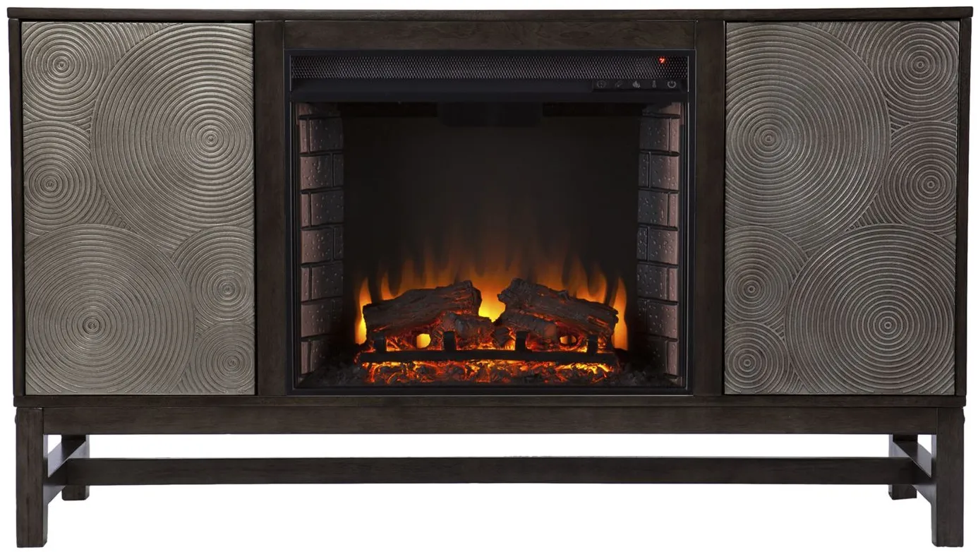 Lyon Fireplace Console in Brown by SEI Furniture