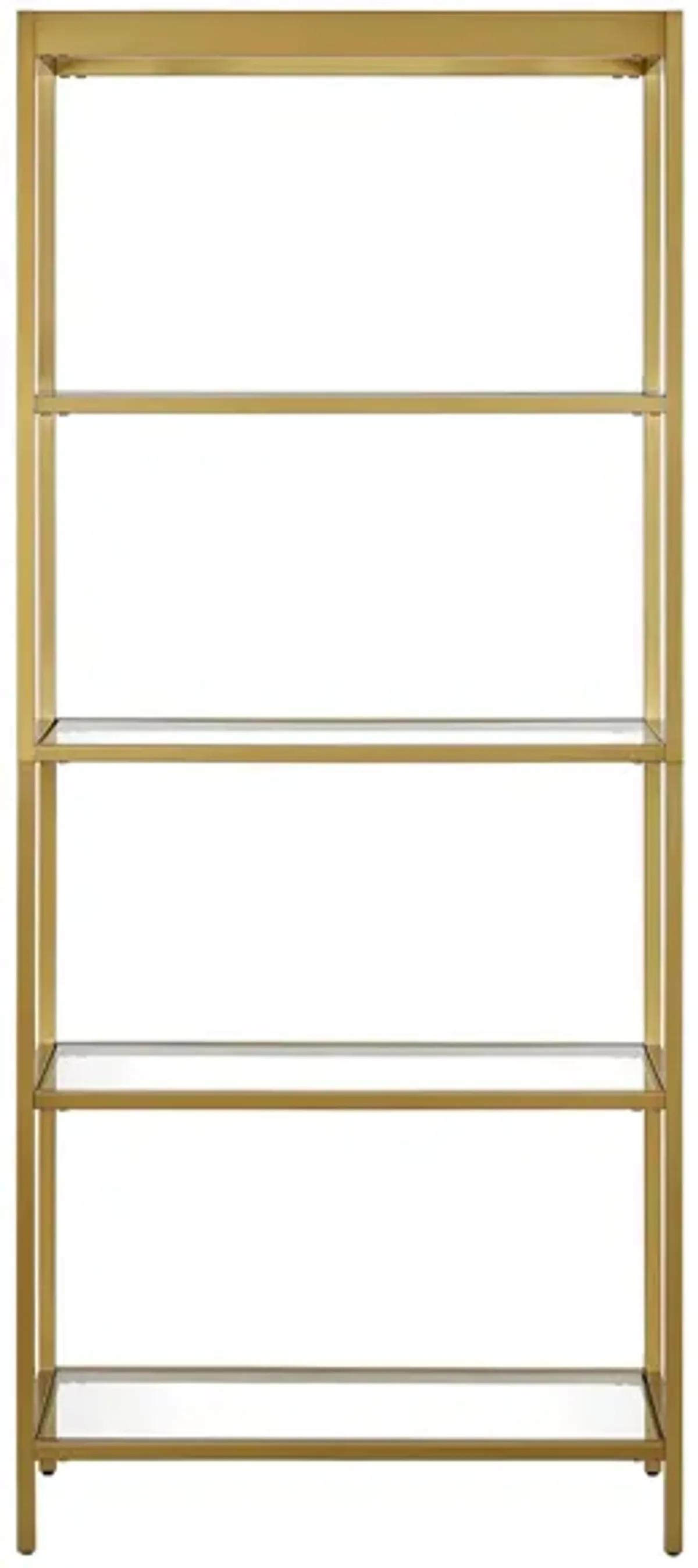 Eider 30" Bookcase in Brass by Hudson & Canal