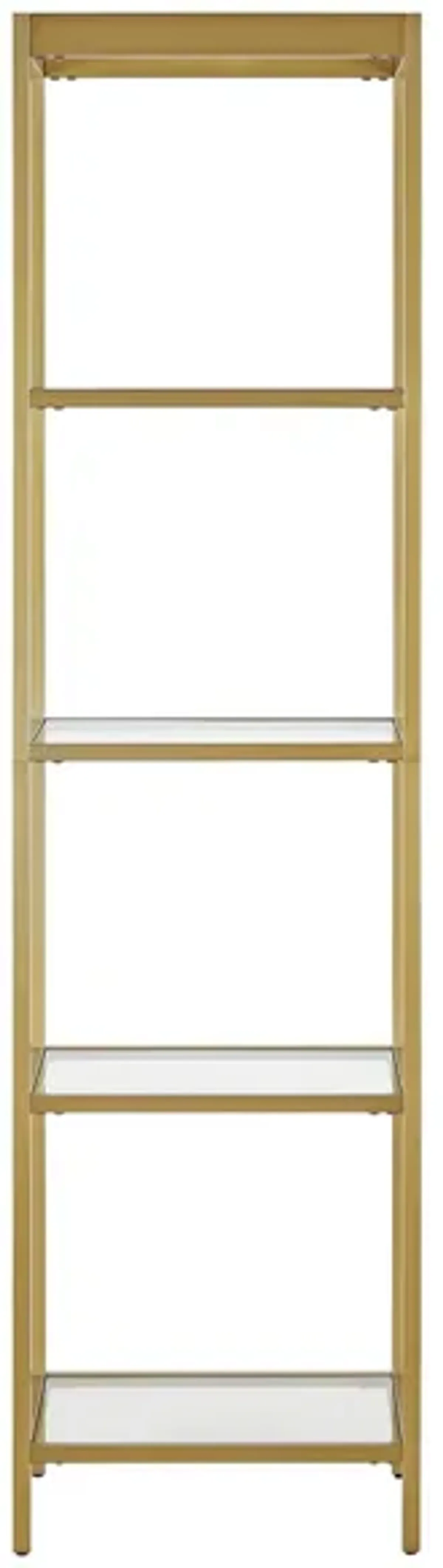 Eider 18" Bookcase in Brass by Hudson & Canal