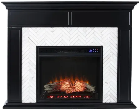 Payton Touch Screen Fireplace in Black by SEI Furniture