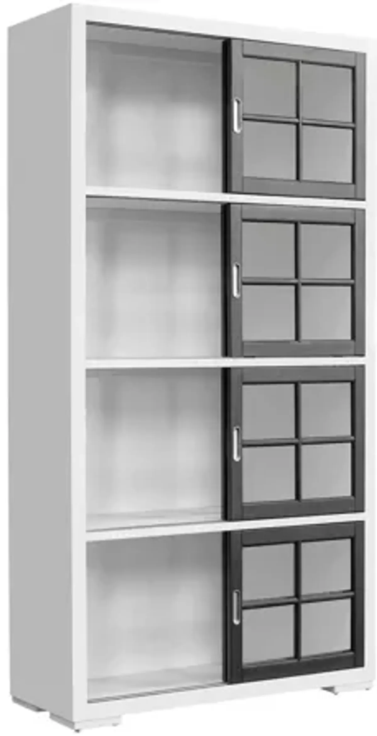 Botten 4-Shelf Sliding Door Bookcase