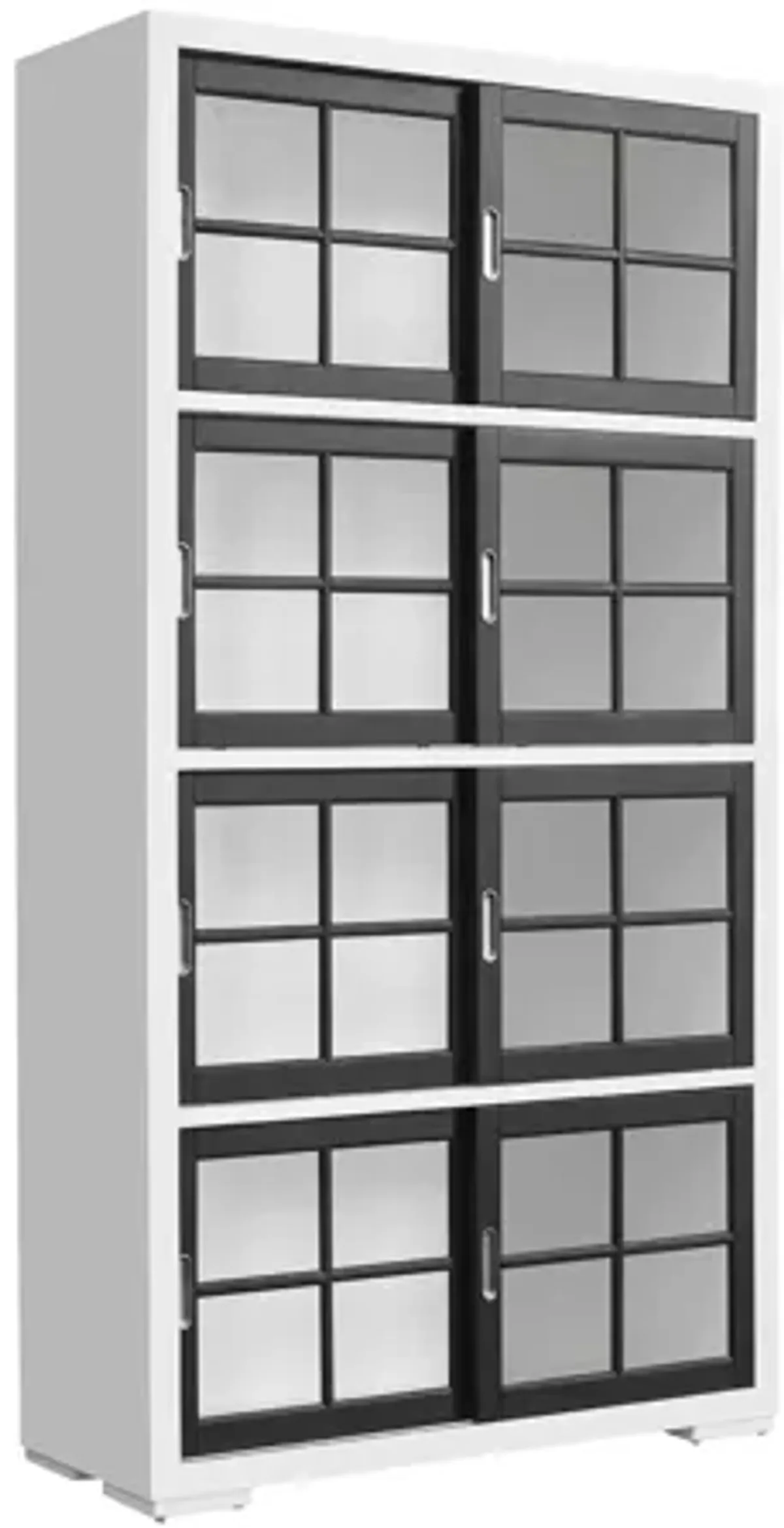 Botten 4-Shelf Sliding Door Bookcase