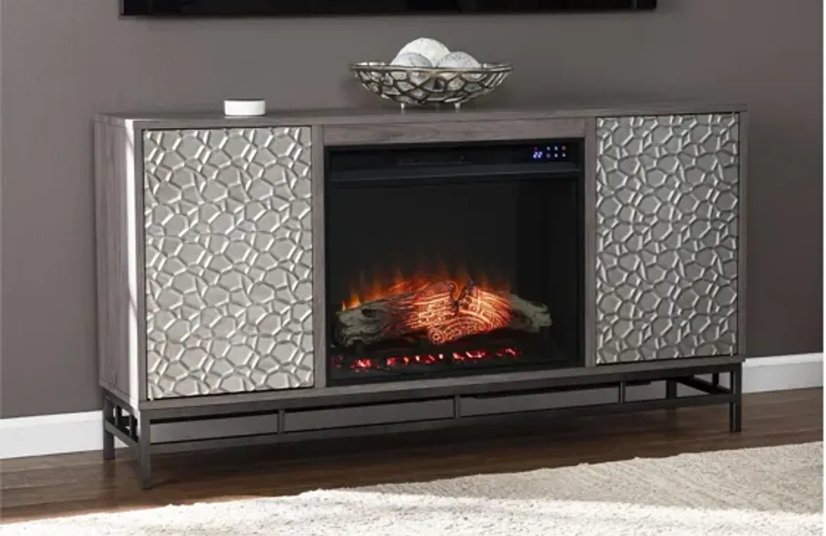 Luciana Touch Screen Fireplace Console