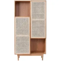 Cane Bookcase in Natural by LH Imports Ltd